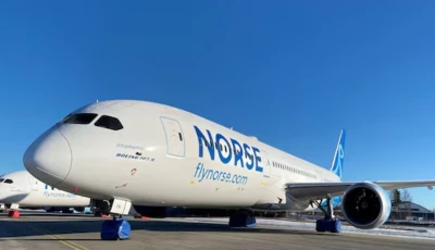 view of a norse atlantic boeing 787 dreamliner aircraft parked at oslo gardermoen airport in norway on march 4 2022 photo reuters