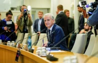 prime minister jonas gahr stoere during the storting s control and constitutional committee s open hearing on practices in the ministry of foreign affairs and jeffrey epstein s network in oslo norway september 30 2026 photo reuters