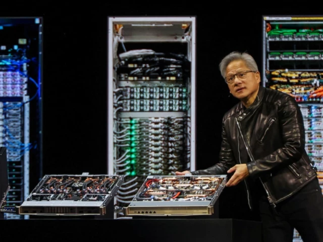nvidia ceo jensen huang delivers the keynote for the nvidia gpu technology conference gtc at the sap center in san jose california us march 18 2025 photo reuters nvidia ceo jensen huang delivers the keynote for the nvidia gpu technology conference gtc at the sap center in san jose california us march 18 2025 photo reuters