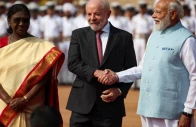 indian prime minister narendra modi shakes hands with brazilian president luiz inacio lula da silva next to india s president droupadi murmu during a ceremonial reception at rashtrapati bhavan in new delhi india on february 21 2026 photo reuters indian prime minister narendra modi shakes hands with brazilian president luiz inacio lula da silva next to india s president droupadi murmu during a ceremonial reception at rashtrapati bhavan in new delhi india on february 21 2026 photo reuters
