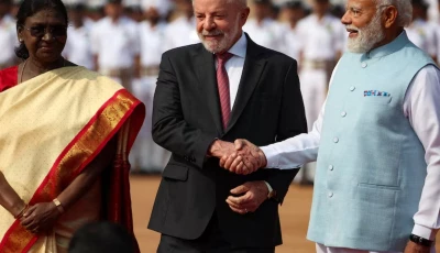 indian prime minister narendra modi shakes hands with brazilian president luiz inacio lula da silva next to india s president droupadi murmu during a ceremonial reception at rashtrapati bhavan in new delhi india on february 21 2026 photo reuters indian prime minister narendra modi shakes hands with brazilian president luiz inacio lula da silva next to india s president droupadi murmu during a ceremonial reception at rashtrapati bhavan in new delhi india on february 21 2026 photo reuters