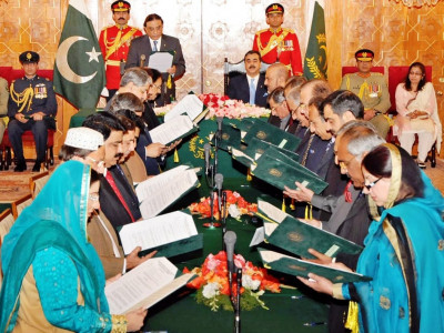 portfolios assigned new cabinet sworn in