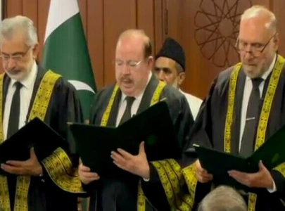 justices sardar tariq masood mazhar alam miankhel sworn in as ad hoc judges of supreme court justices sardar tariq masood mazhar alam miankhel sworn in as ad hoc judges of supreme court