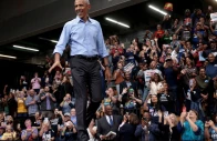 former us president barack obama arrives on stage to campaign for democratic us senate nominee abdul el sayed and democratic gubernatorial candidate jocelyn benson in detroit michigan us october 24 2026 photo reuters