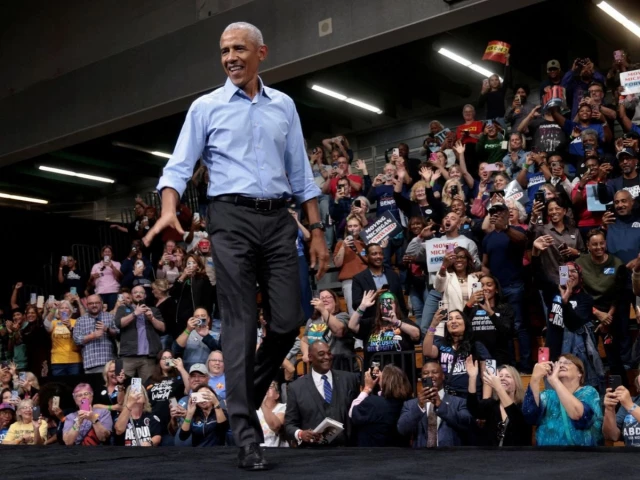 former us president barack obama arrives on stage to campaign for democratic us senate nominee abdul el sayed and democratic gubernatorial candidate jocelyn benson in detroit michigan us october 24 2026 photo reuters former us president barack obama arrives on stage to campaign for democratic us senate nominee abdul el sayed and democratic gubernatorial candidate jocelyn benson in detroit michigan us october 24 2026 photo reuters