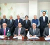 petroleum minister ali pervaiz malik witnesses the signing ceremony of production sharing agreements and exploration licences for offshore exploration blocks awarded under the offshore bid round 2025 on wednesday photo facebook