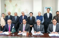 petroleum minister ali pervaiz malik witnesses the signing ceremony of production sharing agreements and exploration licences for offshore exploration blocks awarded under the offshore bid round 2025 on wednesday photo facebook