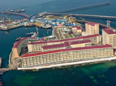 neft da lar soviet era oil city floating in the caspian sea neft da lar soviet era oil city floating in the caspian sea