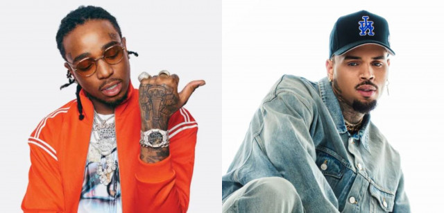 did chris brown buy out quavo s show