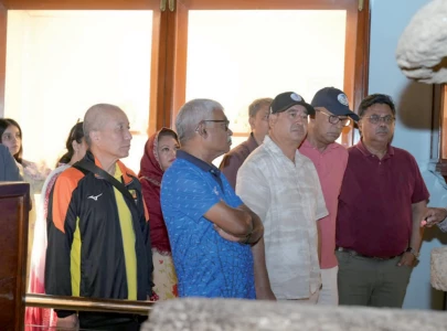 olympic delegates explore gandhara heritage
