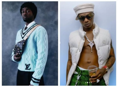 wizkid and omah lay spotted together in studio is a collab on the way