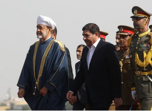 iran s first vice president mohammad mokhber welcomes oman s sultan haitham bin tariq upon his arrival at mehrabad airport in tehran iran may 28 2023 photo reuters iran s first vice president mohammad mokhber welcomes oman s sultan haitham bin tariq upon his arrival at mehrabad airport in tehran iran may 28 2023 photo reuters