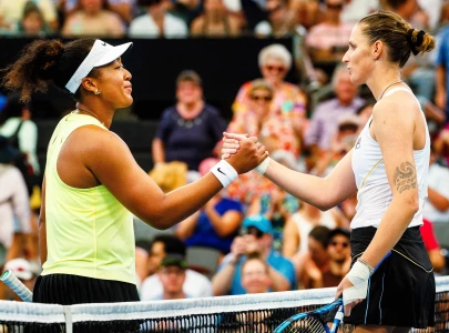 osaka s brisbane comeback ended by big serving pliskova