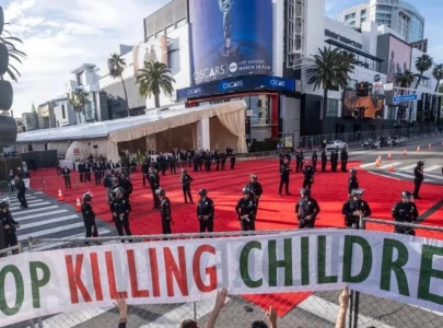 pro palestine protesters delay oscars 2024 demand ceasefire now pro palestine protesters delay oscars 2024 demand ceasefire now