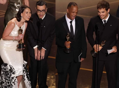 oscars tie sees the singers and two people exchanging saliva win best live action short film oscars tie sees the singers and two people exchanging saliva win best live action short film