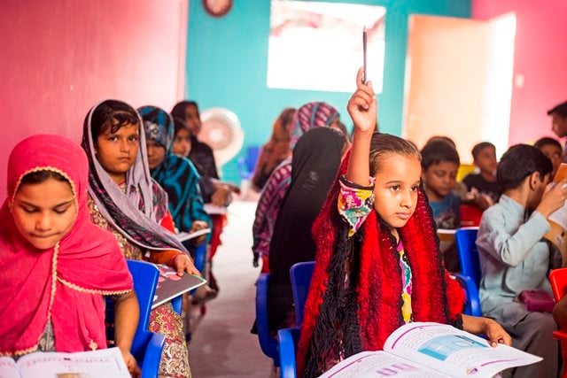 out of school children in lyari girls caf photo file