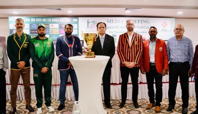 international masters cricket council over 40 t20 wc trophy unveiled in karachi international masters cricket council over 40 t20 wc trophy unveiled in karachi