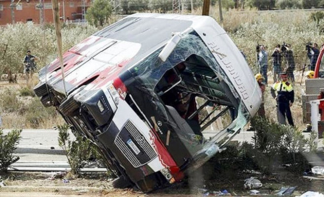 representational image of an overturned bus photo reuters representational image of an overturned bus photo reuters