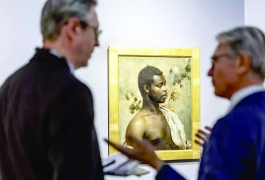 gustav klimt s 1897 portrait of ghana s prince william nii nortey dowuona photo afp