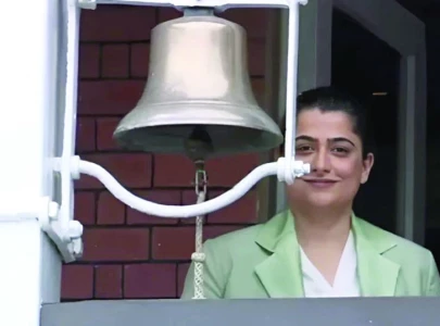 sana mir takes centre stage with bell ringing at lord s