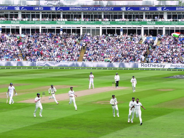 india s mohammed siraj celebrates with teammates after taking the wicket of england s ben stokes caught by rishabh pant in birmingham test on friday photo afp india s mohammed siraj celebrates with teammates after taking the wicket of england s ben stokes caught by rishabh pant in birmingham test on friday photo afp
