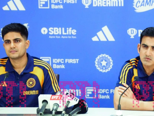 newly appointed indian test skipper shubman gill addresses a press conference along with head coach gautam gambhir at headingley on thursday photo afp newly appointed indian test skipper shubman gill addresses a press conference along with head coach gautam gambhir at headingley on thursday photo afp