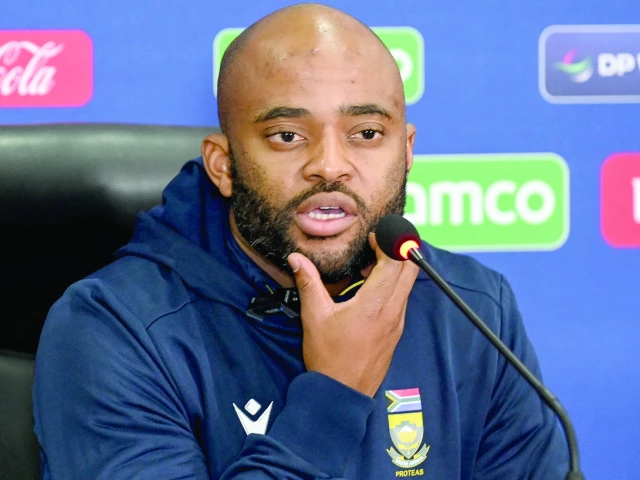 south africa s captain temba bavuma speaks at a press conference at gaddafi stadium on the eve of their champions trophy semi final match against new zealand photo afp south africa s captain temba bavuma speaks at a press conference at gaddafi stadium on the eve of their champions trophy semi final match against new zealand photo afp