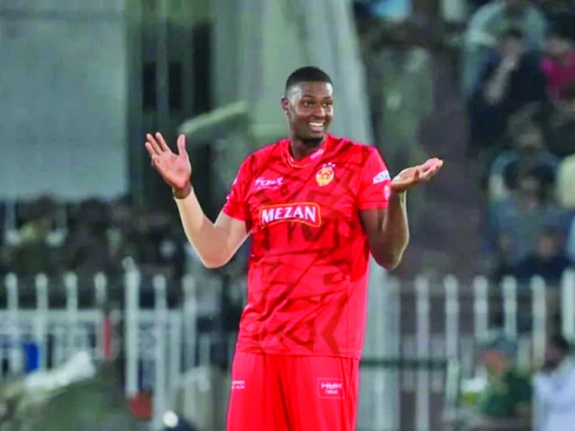 superb performance islamabad united all rounder jason holder celebrates after taking another multan sultans wicket in hbl psl match on wednesday night photo pcb superb performance islamabad united all rounder jason holder celebrates after taking another multan sultans wicket in hbl psl match on wednesday night photo pcb