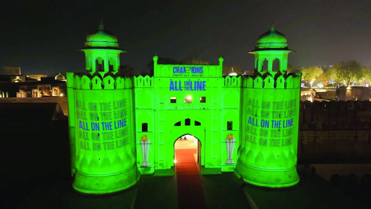 the colourful icc champions trophy ceremony held at the imposing lahore fort provided a grand welcome to the visiting cricket teams photo afp