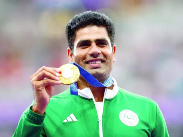 olympic gold medallist arshad nadeem of pakistan once again is determined to be at the podium in the asian athletics championships photo reuters olympic gold medallist arshad nadeem of pakistan once again is determined to be at the podium in the asian athletics championships photo reuters