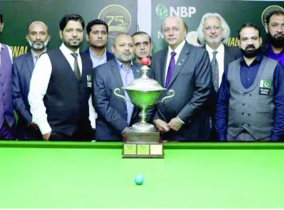 shahid aftab wins national snooker title shahid aftab wins national snooker title