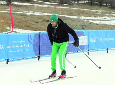 afaq tabassum shah in snowshoeing finals afaq tabassum shah in snowshoeing finals