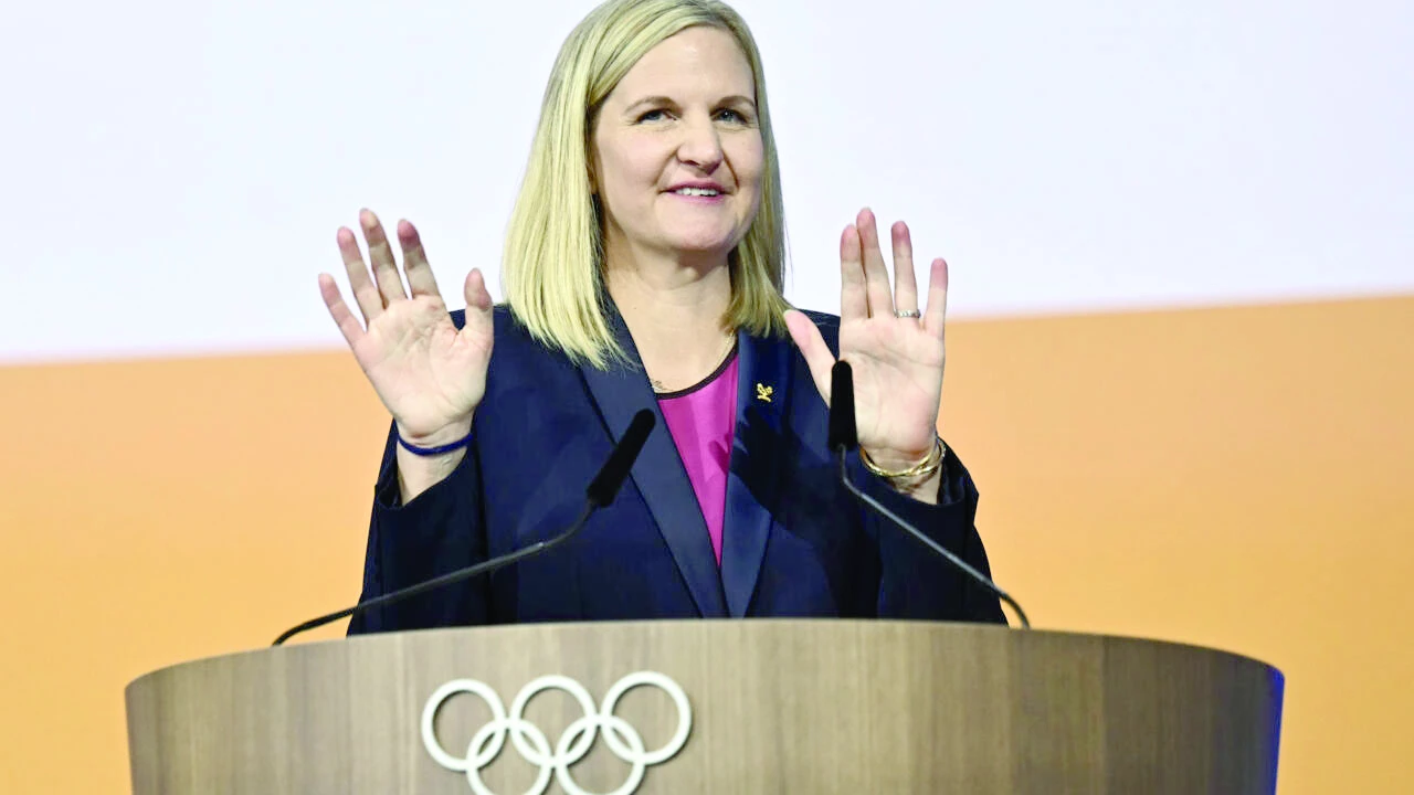 for coventry who gets an eight year tenure till 2033 the first major challenge is los angeles 2028 games photo afp for coventry who gets an eight year tenure till 2033 the first major challenge is los angeles 2028 games photo afp