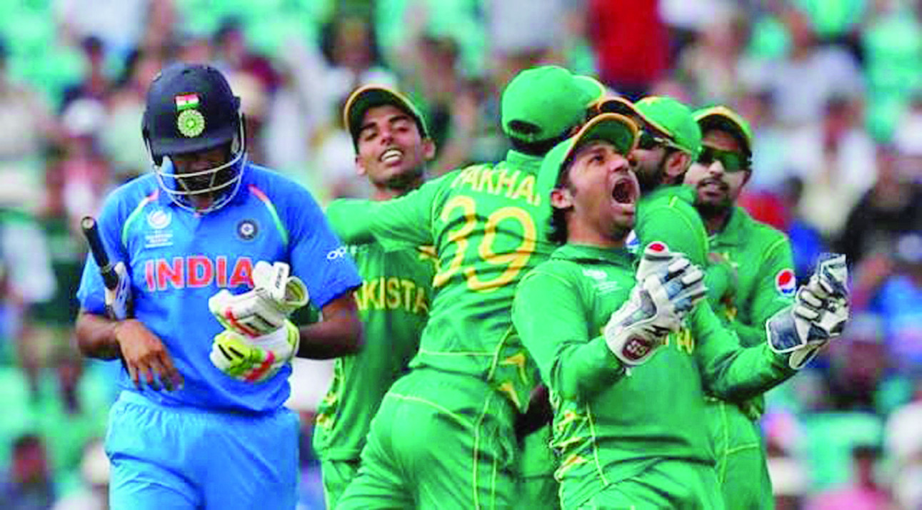 skipper sarfaraz ahmed celebrates with teammates as pakistan beat india in the 2017 champions trophy final in england photo reuters