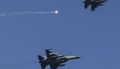 pakistan s air force fighter jf 17 fighter jets fly past during the multinational naval exercise aman 23 in the arabian sea near pakistan s port city of karachi on february 13 2023 photo afp