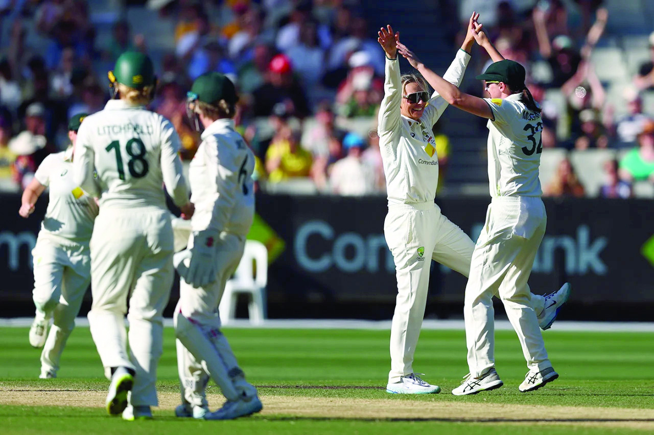 ash gardner broke a stubborn second wicket stand photo afp