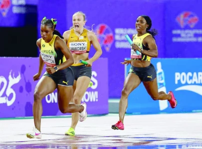 mixed 4x100m relay makes global debut mixed 4x100m relay makes global debut