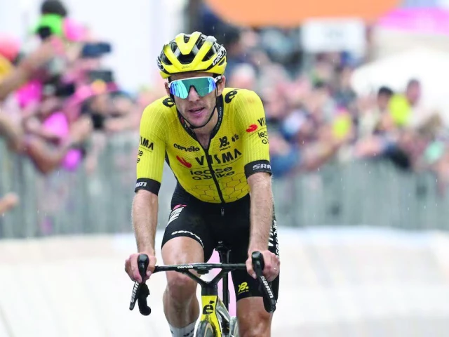 team visma lease a bike s simon yates after crossing the finish line during stage 20 of giro d italia photo reuters team visma lease a bike s simon yates after crossing the finish line during stage 20 of giro d italia photo reuters