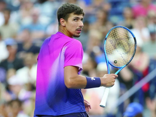 alexei popyrin in action against holger rune during the atp toronto masters tournament photo afp alexei popyrin in action against holger rune during the atp toronto masters tournament photo afp