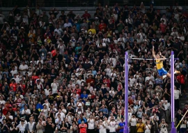 sensational duplantis soars to new pole vault world record sensational duplantis soars to new pole vault world record