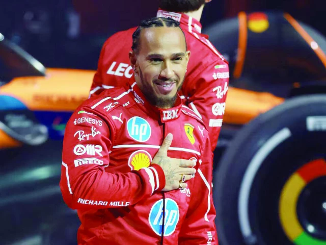 ferrari s lewis hamilton during the formula one 75 live season launch at the o2 london britain on february 18 photo reuters