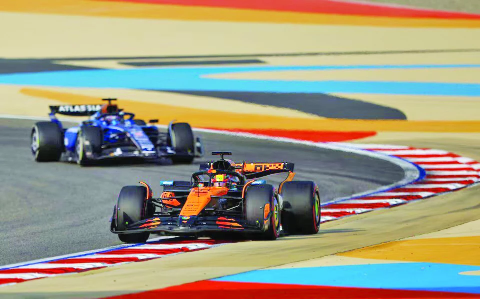 mclaren s oscar piastri during formula one bahrain grand prix practice at bahrain international circuit sakhir on april 12 photo reuters mclaren s oscar piastri during formula one bahrain grand prix practice at bahrain international circuit sakhir on april 12 photo reuters