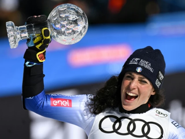 federica brignone won the the overall world cup last season shortly before the horror accident that is threatening to keep her out of the olympics photo afp