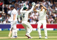 australia s alex carey celebrates with pat cummins after running out england s jonny bairstow in 2023 photo reuters file