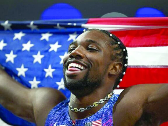 paris olympics bronze medallist noah lyles of united states reacts after the race photo reuters paris olympics bronze medallist noah lyles of united states reacts after the race photo reuters