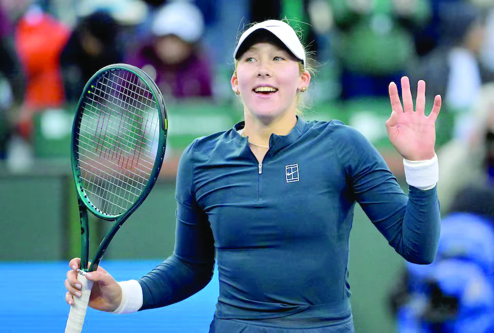 mirra andreeva celebrates after defeating iga swiatek in their semifinal of the bnp paribas open at the indian well tennis garden photo jayne kamin oncea imagn mirra andreeva celebrates after defeating iga swiatek in their semifinal of the bnp paribas open at the indian well tennis garden photo jayne kamin oncea imagn