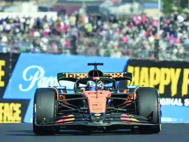 mclaren s australian driver oscar piastri drives during second practice photo afp