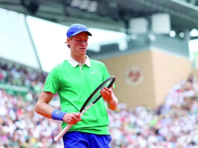 jannik sinner reacts during his french open third round match against jiri lehecka at roland garros paris photo reuters jannik sinner reacts during his french open third round match against jiri lehecka at roland garros paris photo reuters