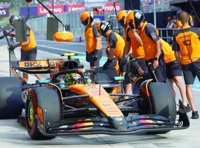 mclaren s norris leads hungarian practice