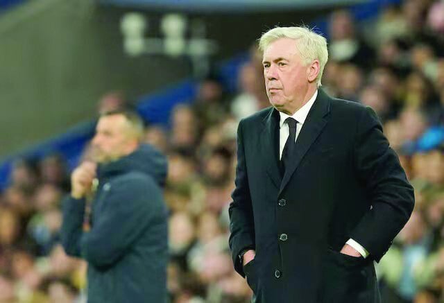 real madrid coach carlo ancelotti during the la liga match with las palmas at santiago bernabeu madrid on january 19 photo reuters file